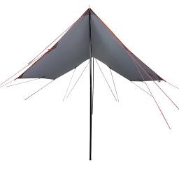 vidaXL Kampeerluifel waterdicht 460x305x210 cm grijs en oranje