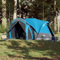 vidaXL Tipitent voor gezin 8-persoons waterdicht blauw
