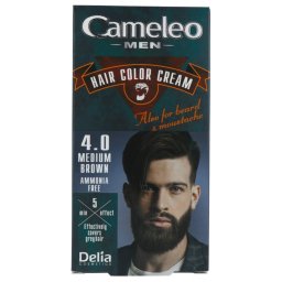 Cameleo Men Hair Color Cream 4.0 Medium Brown