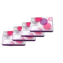 EaseCup menstruatiedisk – platte menstruatiecups – zorgeloze menstruatie (Aantal: 4 x EaseCup 12 pack (48 easecups))