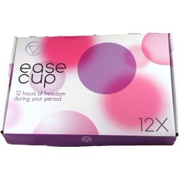 EaseCup menstruatiedisk – platte menstruatiecups – zorgeloze menstruatie (Aantal: 1 x EaseCup 12 pack (12 easecups))