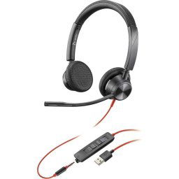 Headphones with Microphone Poly 214017-01 Red Black