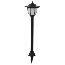 vidaXL LED-solarlampen zwart 3 st