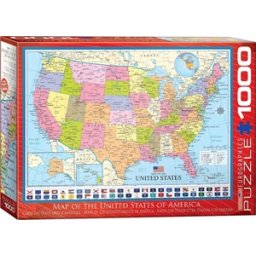 Map of the USA Puzzel (1000 stukjes)