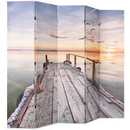 vidaXL Kamerscherm inklapbaar meer 200x170 cm
