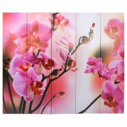 vidaXL Kamerscherm inklapbaar bloem 200x170 cm