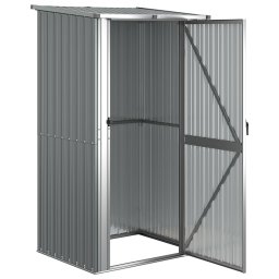 vidaXL Tuinschuur 118,5x97x209,5 cm gegalvaniseerd staal grijs
