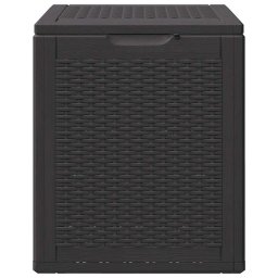 vidaXL Tuinbox 90 L PP rattan zwart