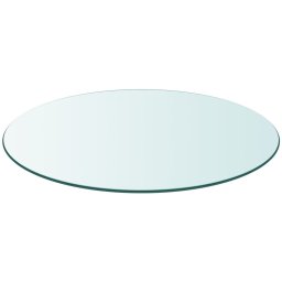vidaXL Tafelblad van gehard glas 900 mm rond