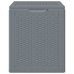 vidaXL Tuinbox 90 L PP rattan grijs
