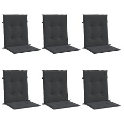 vidaXL Tuinstoelkussens 6 st 100x50x3 cm oxford stof zwart