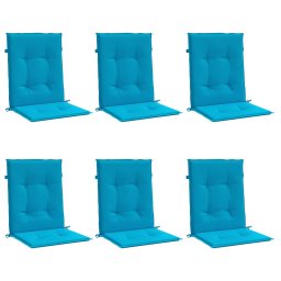 vidaXL Tuinstoelkussens 6 st 100x50x3 cm oxford stof blauw
