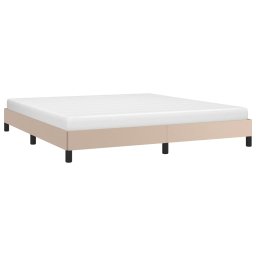 vidaXL Bedframe kunstleer cappuccinokleurig 180x200 cm