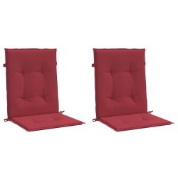 vidaXL Tuinstoelkussens 2 st 100x50x3 cm oxford stof wijnrood