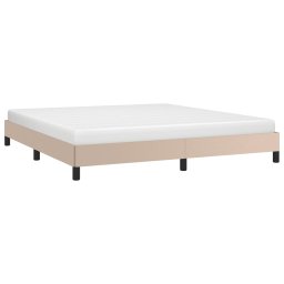 vidaXL Bedframe kunstleer cappuccinokleurig 160x200 cm