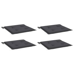 vidaXL Tuinstoelkussens 4 st 40x40x3 cm oxford stof antracietkleurig
