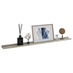 vidaXL Wandschappen 4 st 115x9x3 cm betongrijs