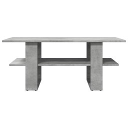 vidaXL Salontafel 102x55x42 cm bewerkt hout betongrijs