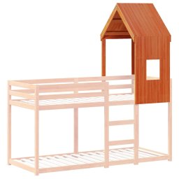 vidaXL Kinderbedhuisje 60x99x139,5 cm massief grenenhout wasbruin
