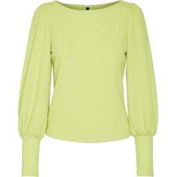 Vero Moda - Maat L - VMVIBE L/S PUFF SLEEVE TOP FD22 Dames Trui Sharp Green