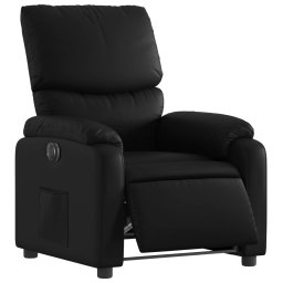 vidaXL Fauteuil elektrisch verstelbaar kunstleer zwart