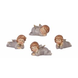 A SET OF 4 PORCELAIN ANGELS