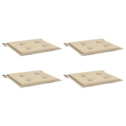 vidaXL Tuinstoelkussens 4 st 50x50x3 cm oxford stof beige