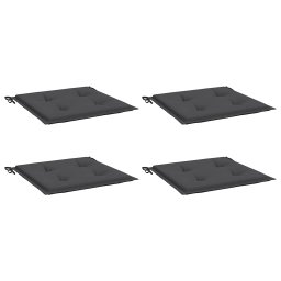 vidaXL Tuinstoelkussens 4 st 50x50x3 cm oxford stof antracietkleurig