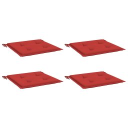 vidaXL Tuinstoelkussens 4 st 50x50x3 cm oxford stof rood