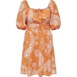 ONLY - Maat XL - ONLBELLA LINEN 2/4 DRESS PTM Dames Jurk