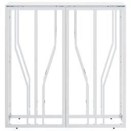 vidaXL Wandtafel 70x30x70 cm roestvrij staal en glas zilverkleurig