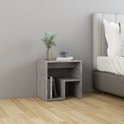 vidaXL Nachtkastjes 2 st 40x30x40 cm bewerkt hout betongrijs