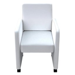 vidaXL Eetkamerstoelen 4 st kunstleer wit
