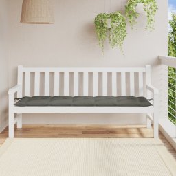 vidaXL Tuinbankkussen 180x50x7 cm stof gemêleerd donkergrijs