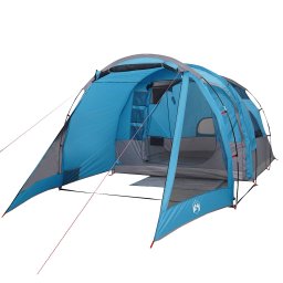 vidaXL Tunneltent 4-persoons waterdicht blauw