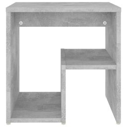 vidaXL Nachtkastje 40x30x40 cm bewerkt hout betongrijs