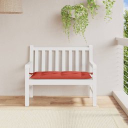 vidaXL Tuinbankkussen 100x50x7 cm stof gemêleerd rood