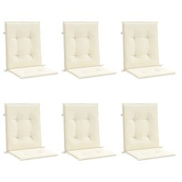 vidaXL Tuinstoelkussens 6 st 100x50x3 cm oxford stof crèmekleurig