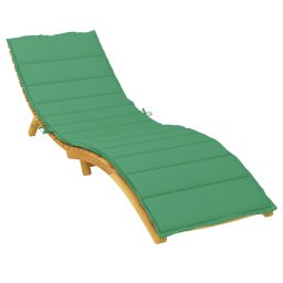 vidaXL Ligbedkussen 200x60x3 cm oxford stof groen