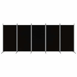 vidaXL Kamerscherm met 5 panelen 433x180 cm stof zwart