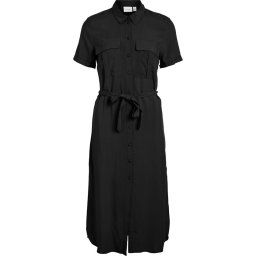 VILA - Maat 36 - VIELAINE S/S MID CALF SHIRT DRESS/SU Dames Jurk