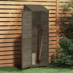 vidaXL Tuinschuur 55x52x174,5 cm massief vurenhout antracietkleurig