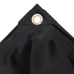 vidaXL Dekzeil 650 g/m² 1,5x10 m zwart