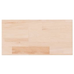 vidaXL Plank 40 x 20 x 4 cm onbewerkt massief eikenhout