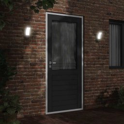 vidaXL Buitenwandlampen 2 st LED gegoten aluminium zwart