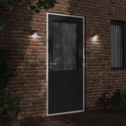 vidaXL Buitenwandlamp gegoten aluminium zwart