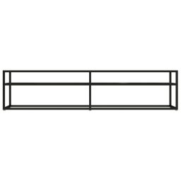 vidaXL Tv-meubel 180x40x40,5 cm gehard glas zwartmarmerkleurig