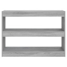 vidaXL Boekenkast/kamerscherm 100x30x72 cm grijs sonoma eikenkleurig