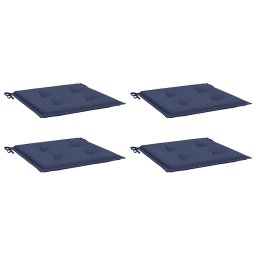 vidaXL Palletkussens 4 st 40x40x3 cm oxford stof marineblauw
