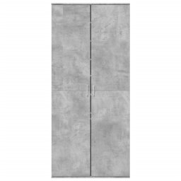 vidaXL Schoenenkast 80x39x178 cm spaanplaat betongrijs